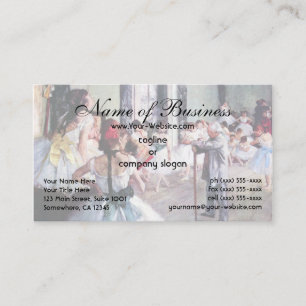 The Dance Class by Edgar Degas Business Card