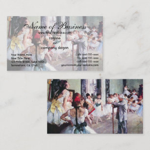 The Dance Class by Edgar Degas Business Card