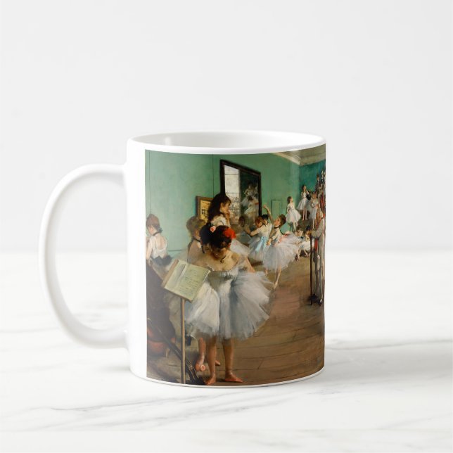 The Dance Class by Edgar Degas Coffee Mug (Left)