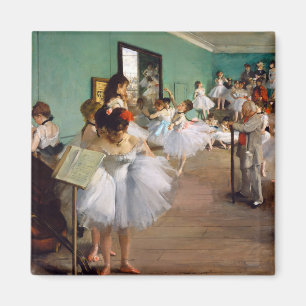 The Dance Class by Edgar Degas Magnet