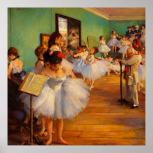 The Dance Class by Edgar Degas Poster