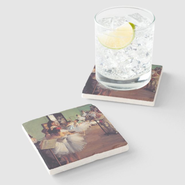 The Dance Class by Edgar Degas  Stone Coaster (Side)