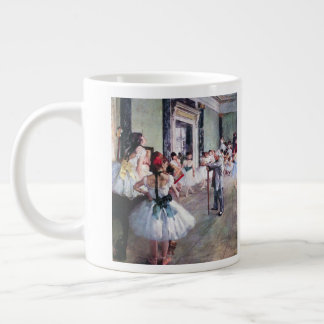 The Dance Class by Edgar Degas, Vintage Ballet Art Large Coffee Mug