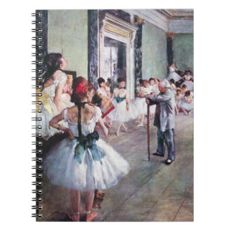 The Dance Class by Edgar Degas, Vintage Ballet Art Notebook