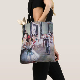 The Dance Class by Edgar Degas, Vintage Ballet Art Tote Bag