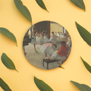 The Dance Class, Degas Art  Classic Round Sticker