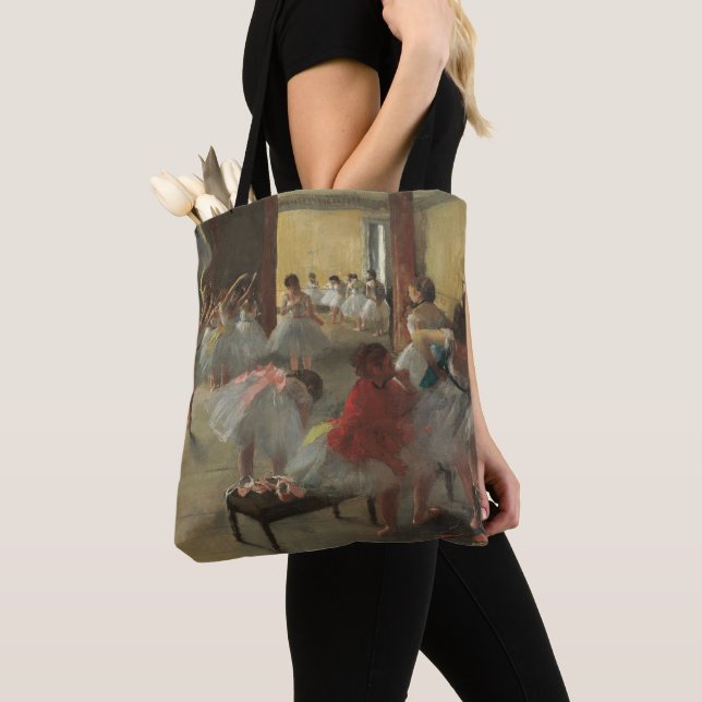 The Dance Class, Degas Art  Tote Bag (Close Up)
