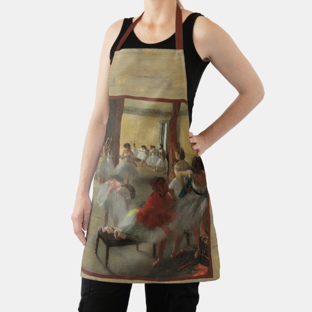 The Dance Class, Degas Decoupage Art  Apron (Insitu)