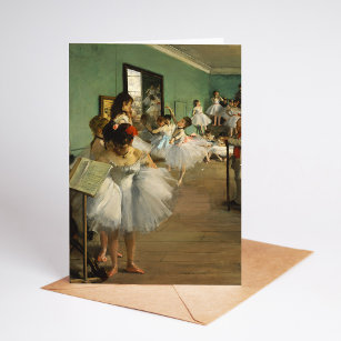 The Dance Class   Edgar Degas Card