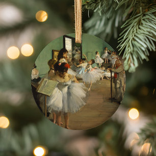 The Dance Class   Edgar Degas Ceramic Tree Decoration