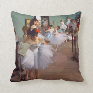 The Dance Class, Edgar Degas Cushion