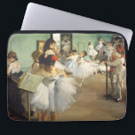 The Dance Class Edgar Degas      Laptop Sleeve<br><div class="desc">The Dance Class 1874.  Edgar Degas. Cute group portrait. Ballerinas in white dresses stand at the ticket office and listen to their dance teacher. The old man leans on a cane. Reproduction of famous works of art  images in the public domain.</div>