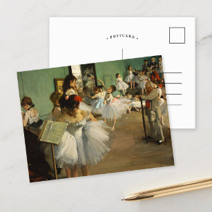 The Dance Class   Edgar Degas Postcard