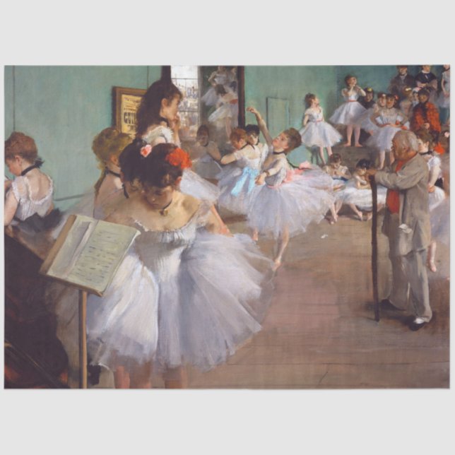 The Dance Class, Edgar Degas Tissue Paper (Front)