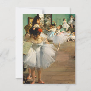 The Dance class, Famous Painting Postcard