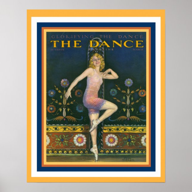 The Dance Magazine 1920's Art Deco Poster 16 x 20 (Front)