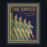 The Dance magazine Cover- Art Deco Poster 16 x 20<br><div class="desc">Great Art Deco cover for the Dance Magazine. Poster measures 16 x 20.</div>
