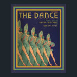 The Dance magazine Cover- Art Deco Poster 16 x 20<br><div class="desc">Great Art Deco cover for the Dance Magazine.  Poster measures 16 x 20.</div>
