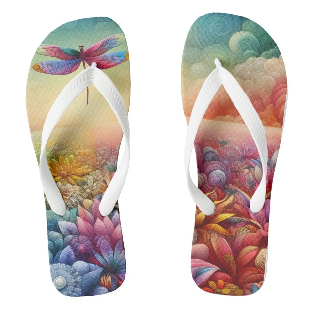 The Dance of Dragonfly Flip Flops (Footbed)