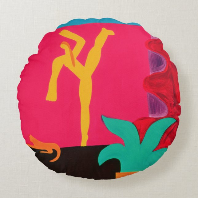 The Dance of Hope 1996 Round Cushion (Front)