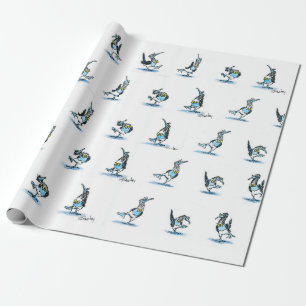 The Dance of the Blue Footed Boobie Wrapping pappe Paper