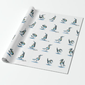 The Dance of the Blue Footed Boobie Wrapping pappe Paper