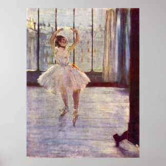 The dancer at the photographer by Edgar Degas Poster