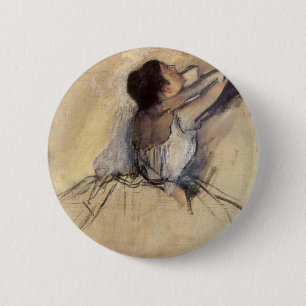 The Dancer by Edgar Degas, Vintage Ballerina Art 6 Cm Round Badge
