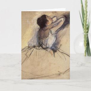 The Dancer by Edgar Degas, Vintage Ballerina Art Card