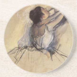 The Dancer by Edgar Degas, Vintage Ballerina Art Coaster