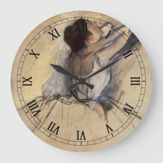 The Dancer by Edgar Degas, Vintage Ballerina Art Large Clock