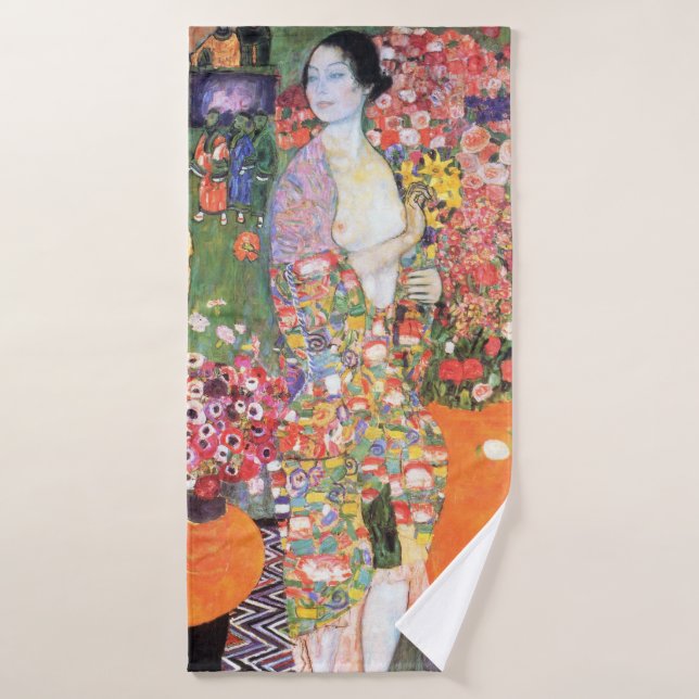 The Dancer, Gustav Klimt Bath Towel (Bath Towel)