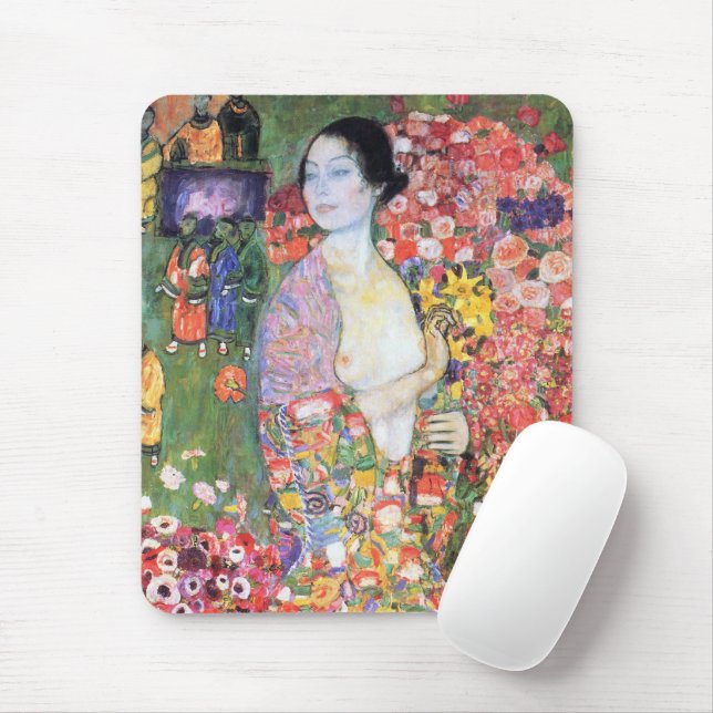 The Dancer, Gustav Klimt Mouse Mat (With Mouse)