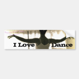 The Dancer, I Love Dance Bumper Sticker