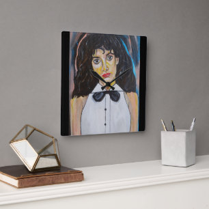 The Dancer Painting by Alfred Fox Square Wall Clock