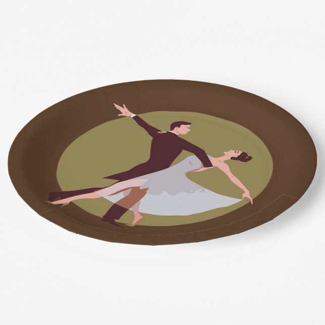 The Dancers Paper Plate (Angled)