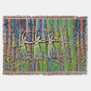 The Dancers Throw Blanket