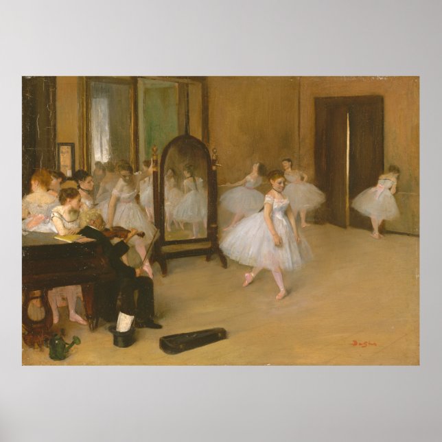The Dancing Class (1870)  Edgar Degas Poster (Front)