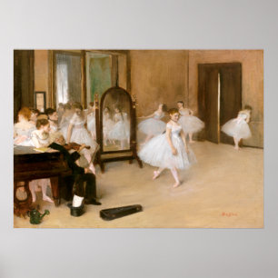 The Dancing Class by Edgar Degas  Poster