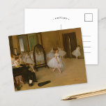 The Dancing Class | Edgar Degas Postcard<br><div class="desc">The Dancing Class (1870) by French impressionist artist Edgar Degas. Degas is famous for his pastel drawings and oil paintings. He was a master in depicting movement, as can be seen in his many works of ballet dancers. Use the design tools to add custom text or personalise the image. All...</div>
