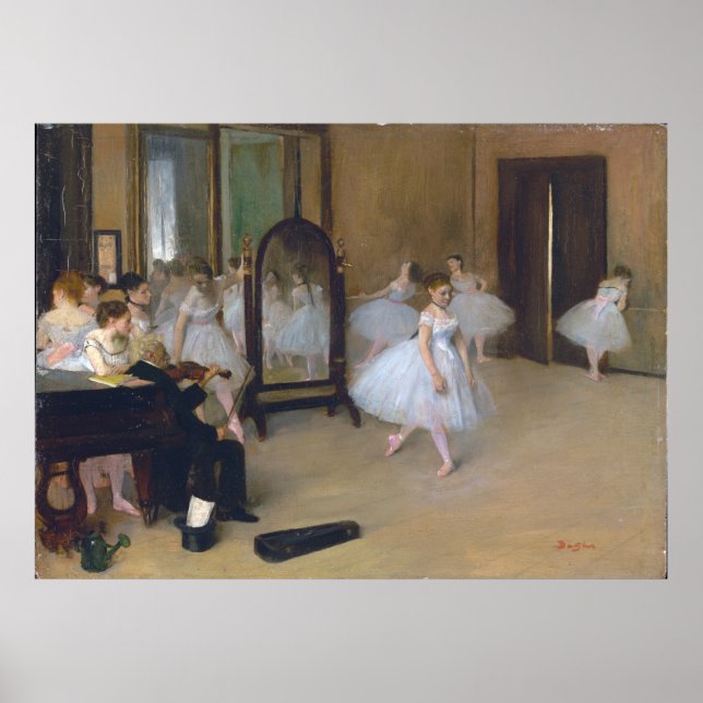 The Dancing Class - Edgar Degas Poster (Front)