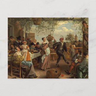 The Dancing Couple Painting Invitation Postcard