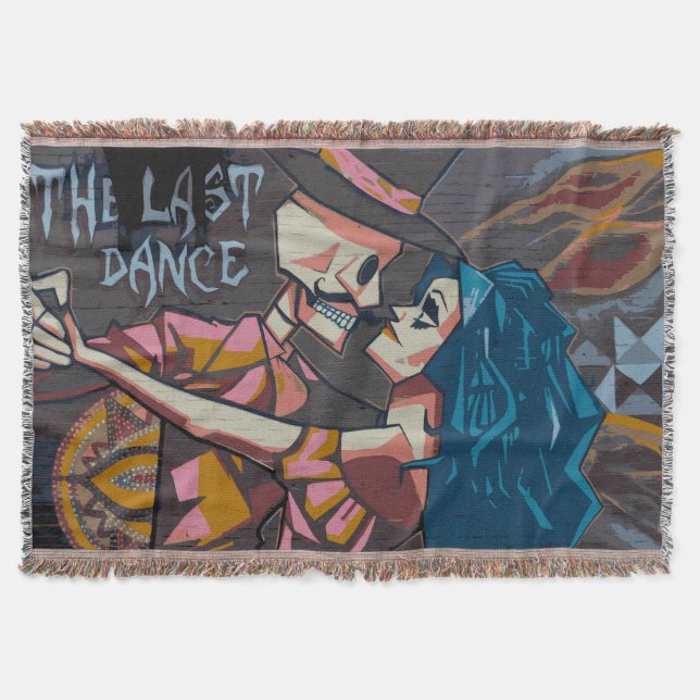 The Dancing Dead's Last Dance Street Art Blanket (Front)