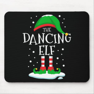 The Dancing Elf Christmas Family Matching Xmas Dan Mouse Mat