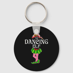The Dancing Elf Christmas Matching Family Group  Key Ring