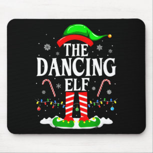 The Dancing Elf Xmas Funny Family Matching Group C Mouse Mat