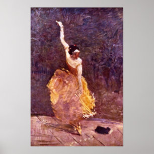 The Dancing Girl by Toulouse-Lautrec Poster