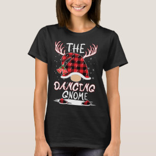 The Dancing Gnome Christmas Hat Reindeer Antlers M T-Shirt