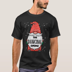 The Dancing Gnome Matching Christmas Family Girls  T-Shirt