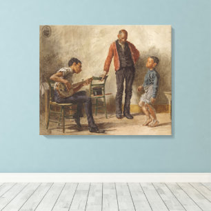 The Dancing Lesson by Thomas Eakins Canvas Print
